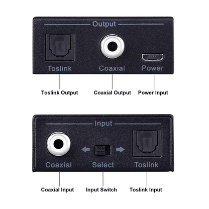 Tendak Bi-Directional Optical Toslink and Coaxial Audio Converter