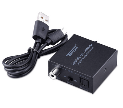 Tendak Bi-Directional Optical Toslink and Coaxial Audio Converter