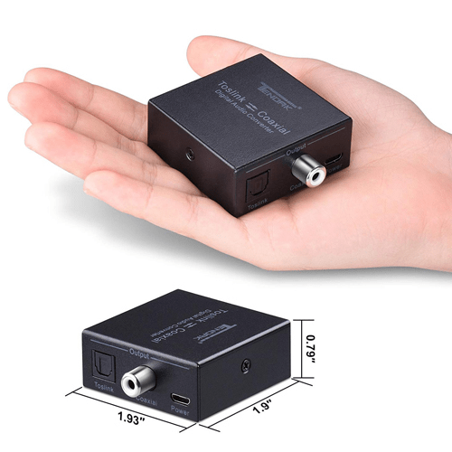 Tendak Bi-Directional Optical Toslink and Coaxial Audio Converter