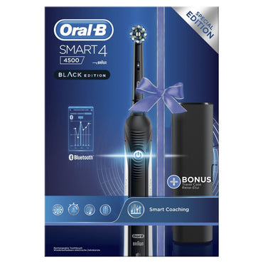 Oral-B Smart 4 4500 Rotating-Oscillating Electric Toothbrush Black