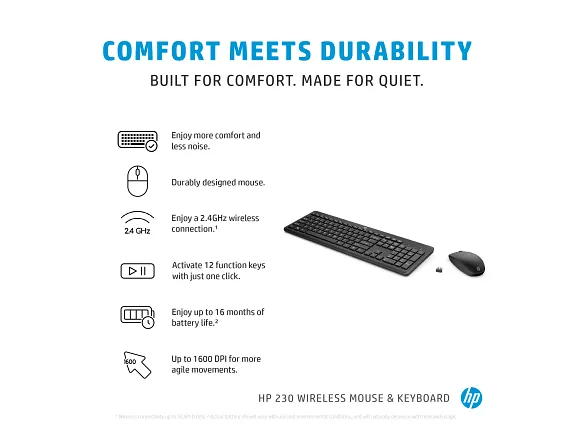 HP 230 Wireless Mouse and Keyboard Combo