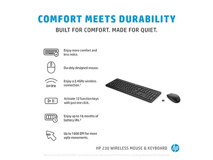 HP 230 Wireless Mouse and Keyboard Combo