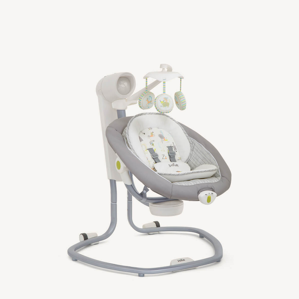 Joie Serina Swivel Multi-Motion Baby Swing - Portable Rocker, Vibration, Lullabies