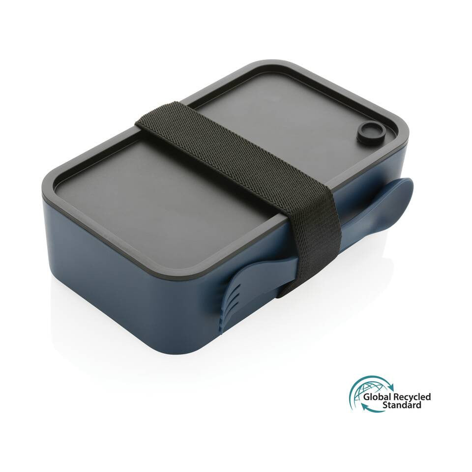Eco-Friendly GRS Certified Lunch Box with Spork - Microwave & Dishwasher Safe