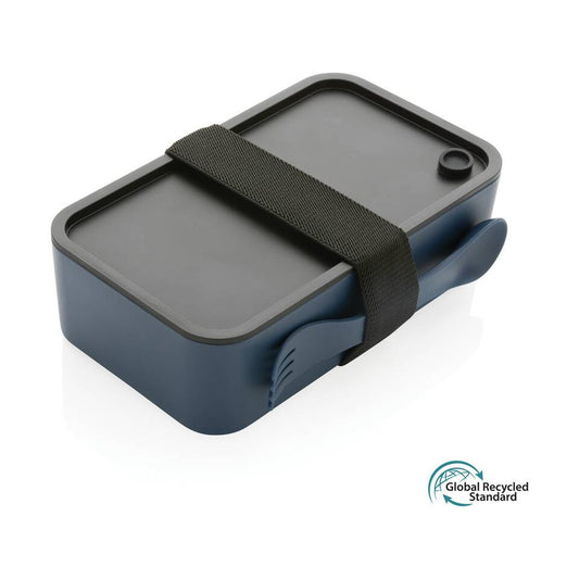 Eco-Friendly GRS Certified Lunch Box with Spork - Microwave & Dishwasher Safe