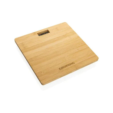 Grundig Bamboo Digital Body Scale with Smart Hi8 Sensors for Accurate Weight - Gomix Brands Outlet