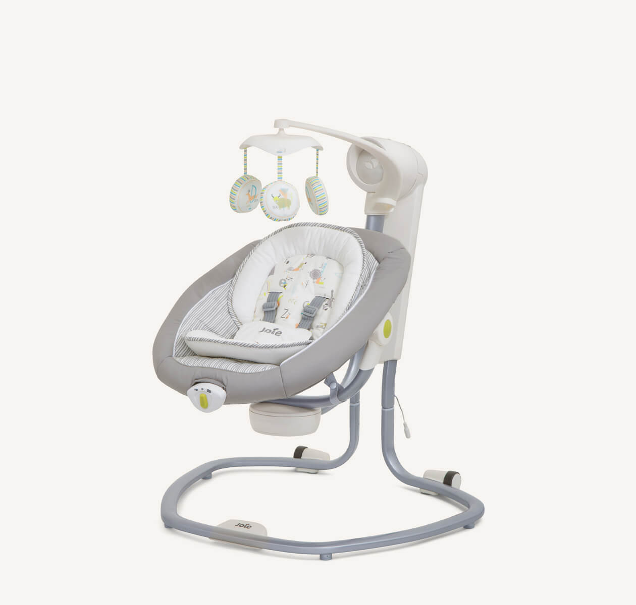 Joie Serina Swivel Multi-Motion Baby Swing - Portable Rocker, Vibration, Lullabies