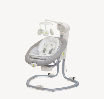 Joie Serina Swivel Multi-Motion Baby Swing - Portable Rocker, Vibration, Lullabies