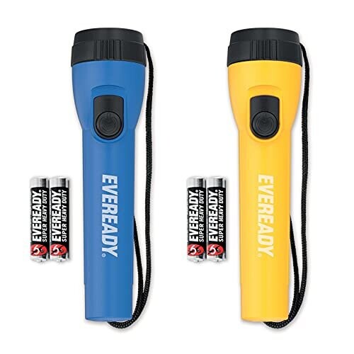 Eveready Super Bright LED Handheld Emergency Torch Flashlight Pack of 2