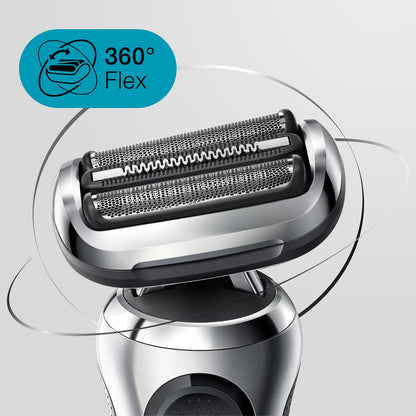 Braun Series 7 71-S7200cc Electric Shaver for Men, Wet & Dry, 360° Flex Head