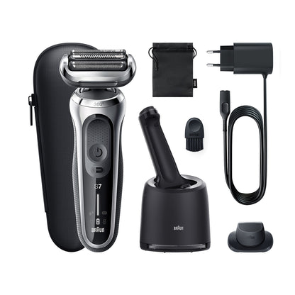 Braun Series 7 71-S7200cc Electric Shaver for Men, Wet & Dry, 360° Flex Head