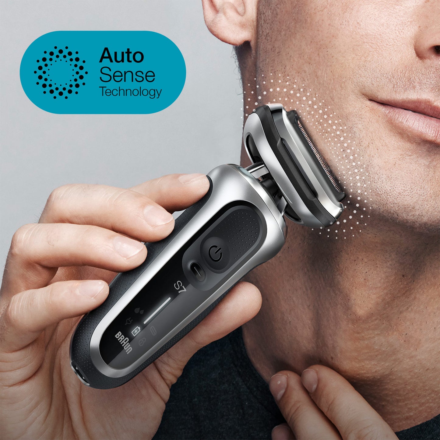 Braun Series 7 71-S7200cc Electric Shaver for Men, Wet & Dry, 360° Flex Head