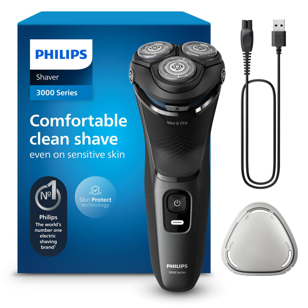 Philips 3000 Series Wet Dry Electric Shaver SkinProtect Technology Pop-up Trimmer