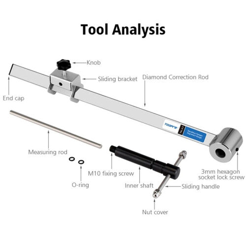 TOOPRE Professional Bicycle Derailleur Hanger Alignment Gauge Tool Dropout Straightener