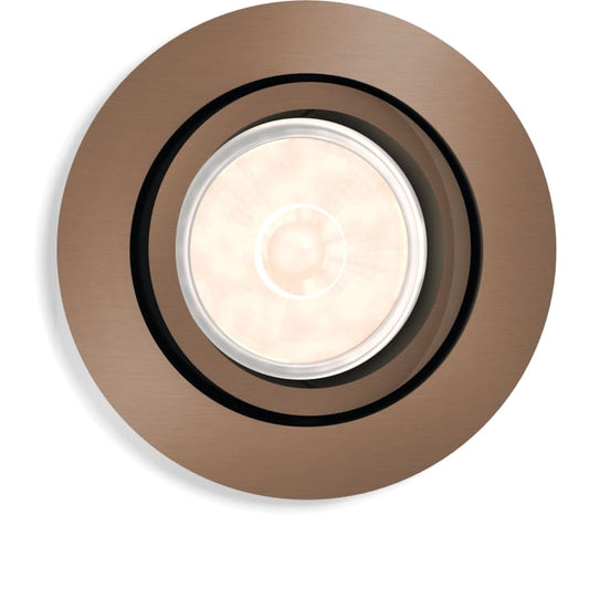 Philips myLiving Donegal Copper Downlight: Recessed LED Ceiling Light Fixture