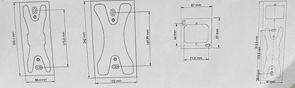 TELEGÄRTNER surface-mounted frame for DoorLine Slim white