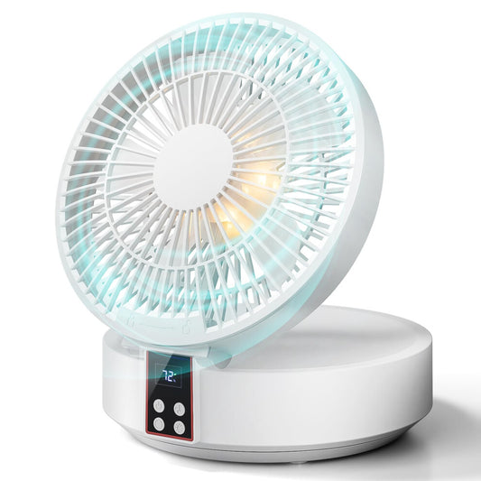 XUEYUWEN USB Rechargeable Oscillating Desk Fan with Remote Control