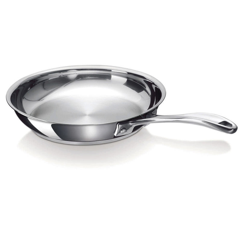 Professional Stainless Steel Chef's Fry Pan Skillet - Smooth 11-inch Durable Cookware