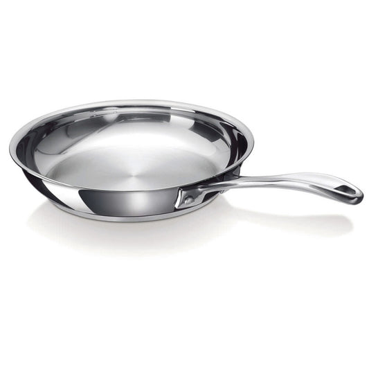 Professional Stainless Steel Chef's Fry Pan Skillet - Smooth 11-inch Durable Cookware