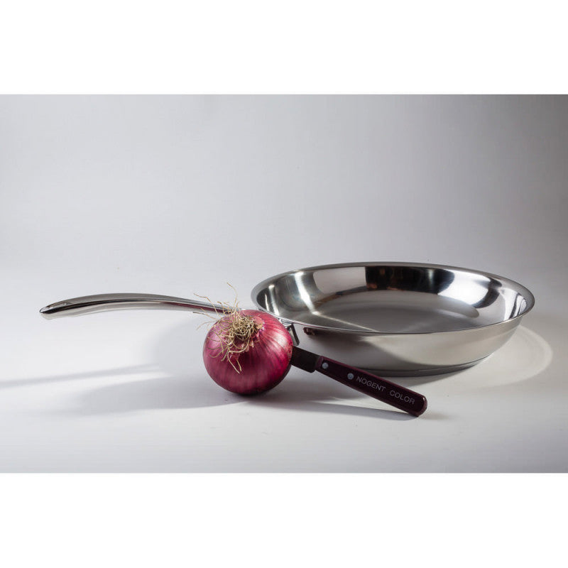 Professional Stainless Steel Chef's Fry Pan Skillet - Smooth 11-inch Durable Cookware