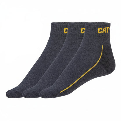 CAT Men's Work Socks 3-Pack Cordura Reinforced Grey