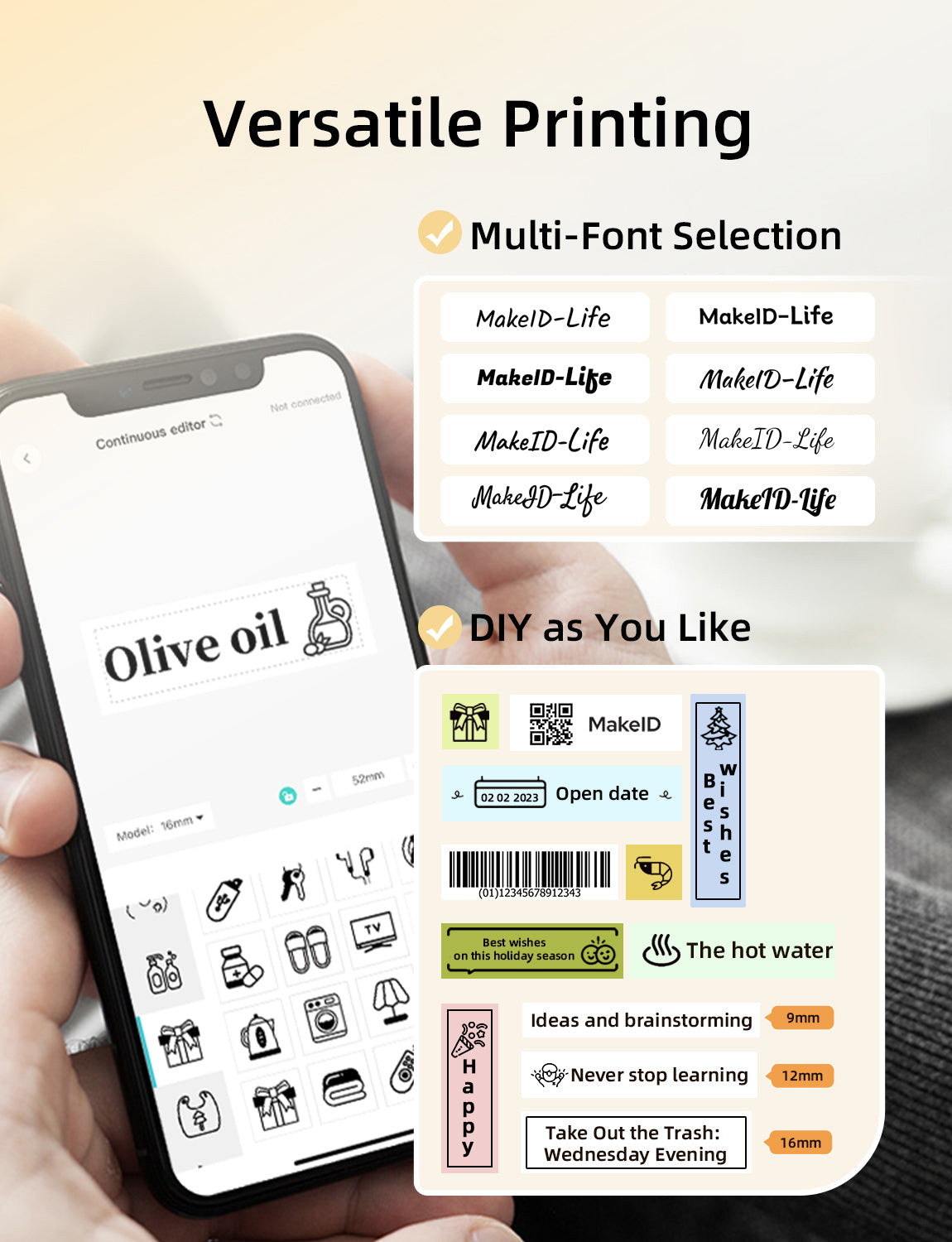 MakeID L1 Bluetooth Label Maker