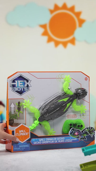 HEX BOTS Wall Crawler Gecko Remote Control Robot