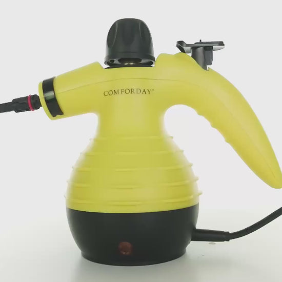 Comforday Multi-Purpose Handheld Pressurized Steam Cleaner 1050W with 9 Accessories