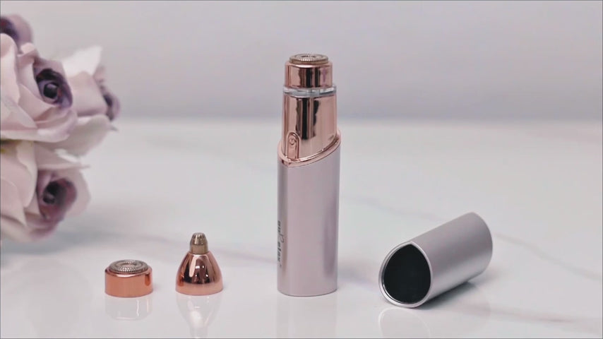 Gurelax 2-in-1 Electric Facial Hair Remover and Eyebrow Trimmer