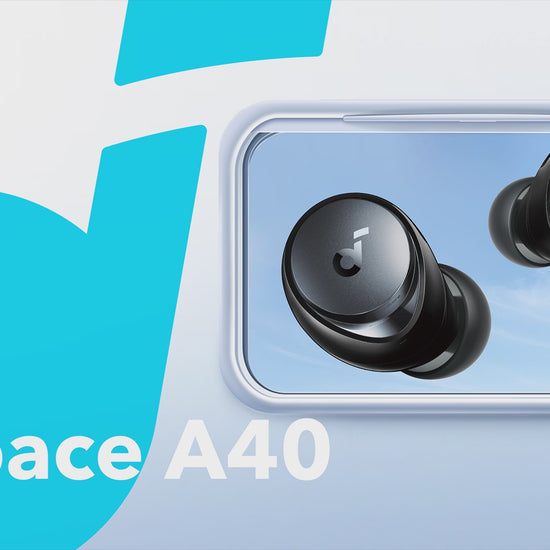 soundcore Space A40 Adaptive Noise Cancelling Earbuds 50-Hour Playtime Black