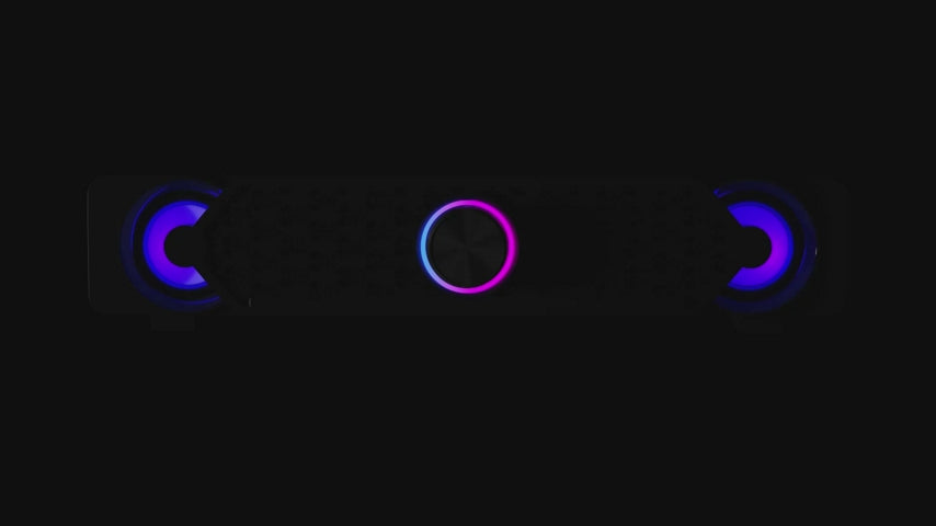 USB Powered PC Soundbar Gaming Speaker with LED Lighting
