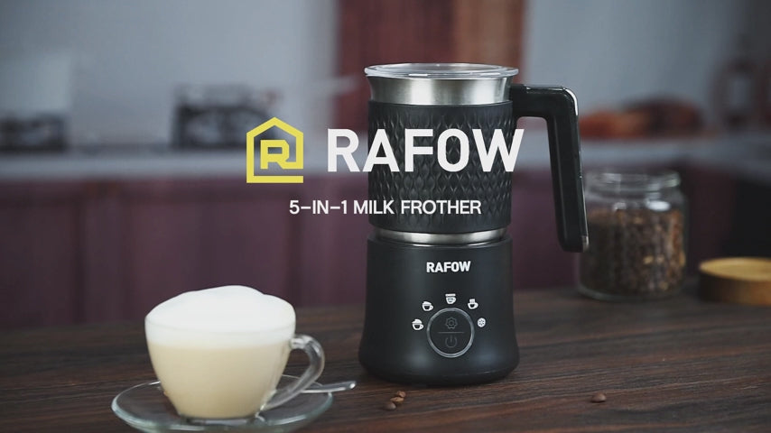 Rafow D02 5-in-1 Milk Frother 350ml 304W Black