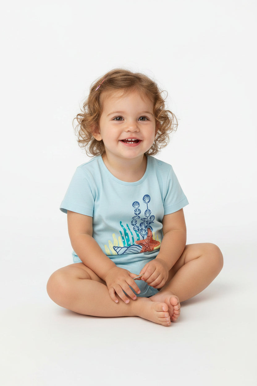 lupilu Girls' T-Shirt 3‑Pack 100% Cotton