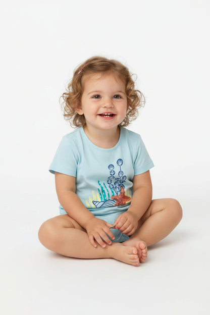 lupilu Girls' T-Shirt 3‑Pack 100% Cotton