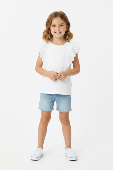 Lupilu Girls T‑Shirt Cotton Round Neck