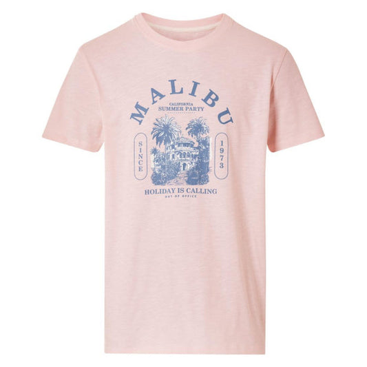Livergy Men's Cotton T-Shirt with Print Pink L 480830