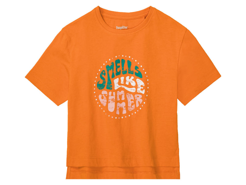 Lupilu Girls' Cotton T-Shirt Set 2-Pack Multicolor 122-128 cm 403640-1