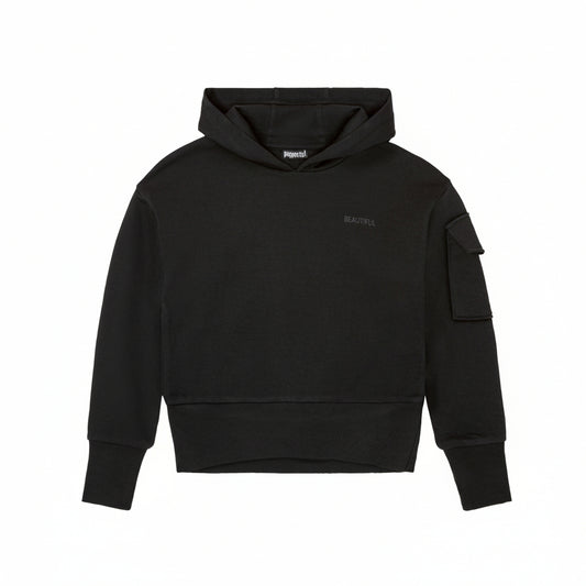 Pepperts Girls' Cotton Hoodie Black 146-152 cm