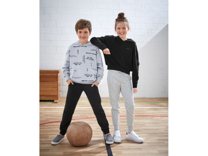 Pepperts Girls' Cotton Hoodie Black 146-152 cm