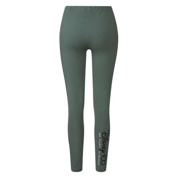 Disney Women's Leggings with Elastic Waist 36/S Green