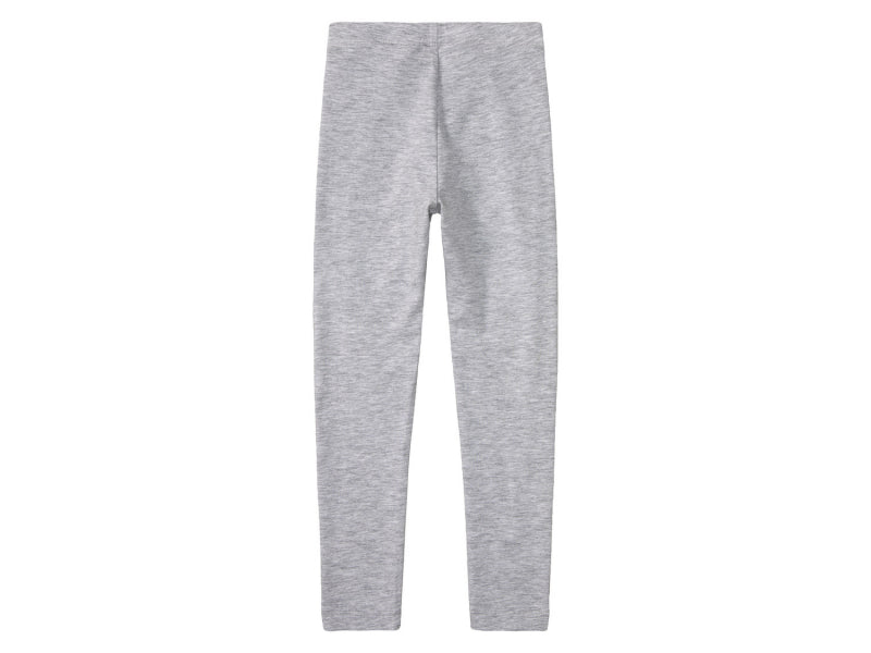 Disney Girls Printed Cotton Leggings 122-128 Cm Gray