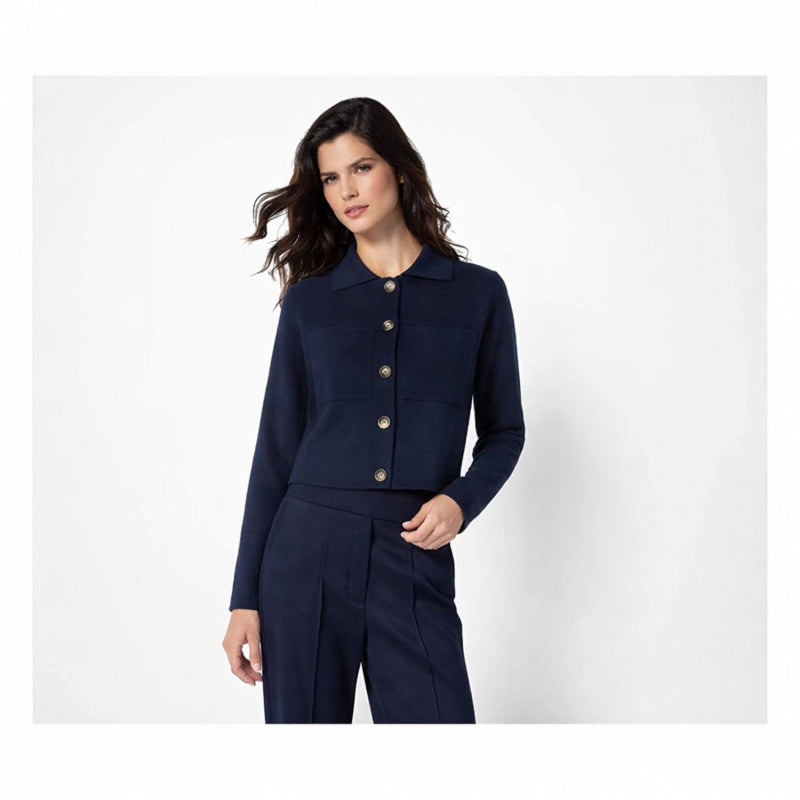Esmara 469618 Women's Fine Knit Jacket Dark Navy