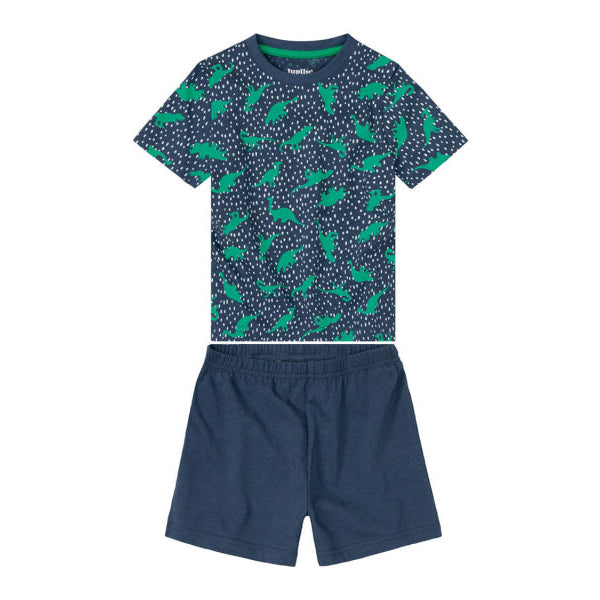 Lupilu 382066 Boys' Cotton Pajama Set Dark Blue