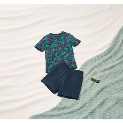 Lupilu 382066 Boys' Cotton Pajama Set Dark Blue