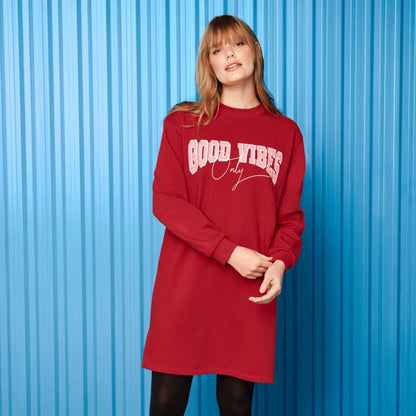 Esmara Women's Fleece Sweatshirt Dress 435693 Red