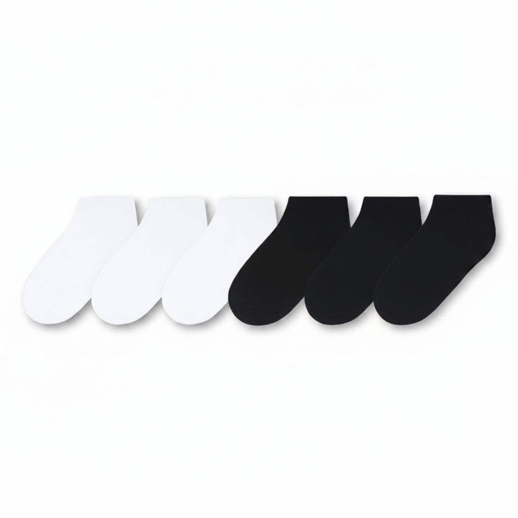 Lupilu Boys Socks 31-34 6-Pack Black-White