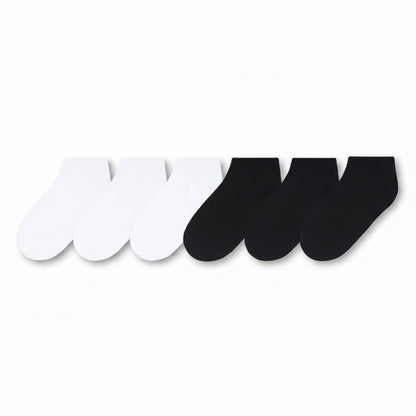 Lupilu Boys Socks 31-34 6-Pack Black-White