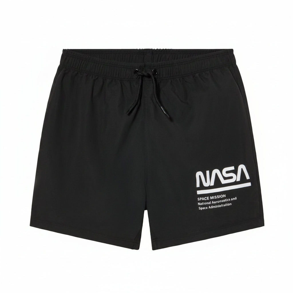 Disney Boys' Beach Shorts with Mesh Briefs 134-140 cm Black 443476