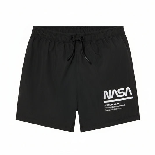 Disney Boys' Beach Shorts with Mesh Briefs 134-140 cm Black 443476