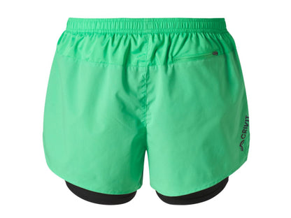Crivit Men's Double-Layer Sports Shorts Green Size M